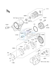 KL 650 E [KLR650] (E8F-E9F) E8F drawing OIL PUMP