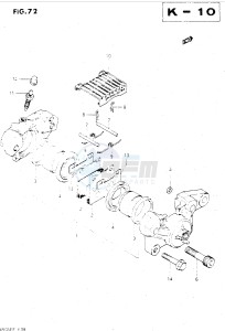 GSX500E (E39) drawing REAR CALIPERS (MODEL F)