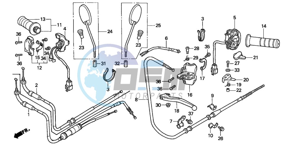 HANDLE LEVER/SWITCH/CABLE