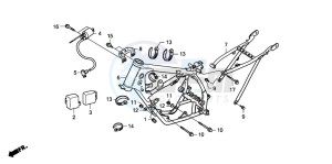 CR85RB drawing FRAME BODY