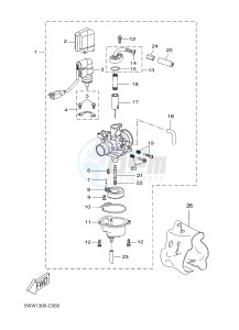 CW50L BOOSTER (2B6L) drawing CARBURETOR