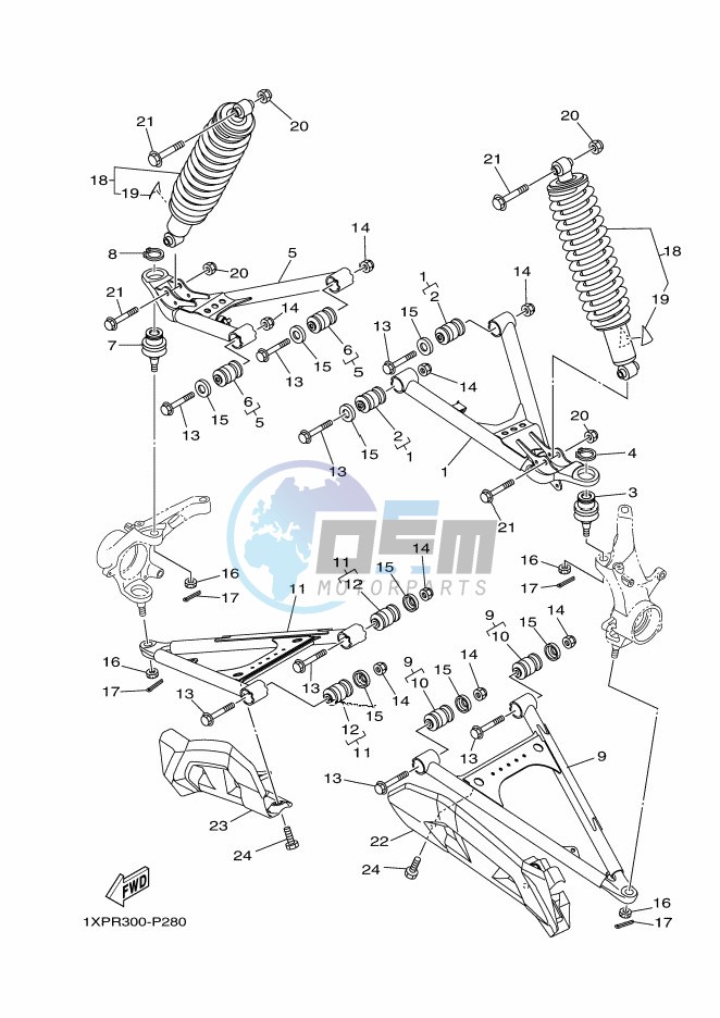 FRONT SUSPENSION & WHEEL