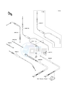 KVF 750 B (BRUTE FORCE 750 4X4I) (B6F-B7FA) B7FA drawing CABLES