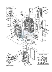 F250TXRH drawing CYLINDER--CRANKCASE-1