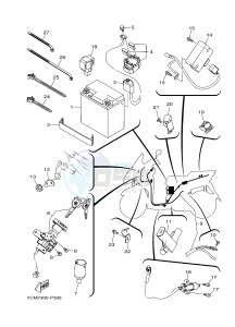 MW125A TRICITY 125 (2CMP 2CMR) drawing ELECTRICAL 1