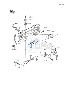 KZ 1000 R [EDDIE LAWSON REPLICA] (R1-R2) [EDDIE LAWSON REPLICA] drawing OIL COOLER