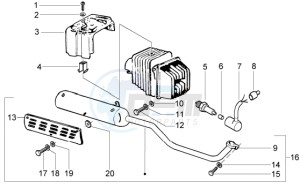 Ciao 50 Euro 1 drawing Silencer - Baffle