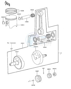 KX 125 C [KX125L] (C1) [KX125L] drawing CRANKSHAFT_PISTON