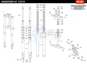 MARATHON-125-E4-AC-SM-WHITE drawing FRONT FORK