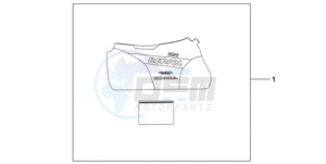 CBR1000RR9 Europe Direct - (ED / MME) drawing INDOOR BODY COVER