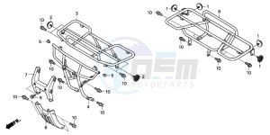 TRX350FM FOURTRAX drawing CARRIER