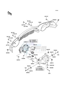 KVF650_4X4 KVF650FCF EU drawing Headlight(s)