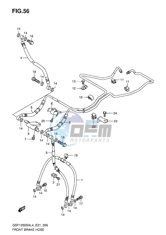 FRONT BRAKE HOSE