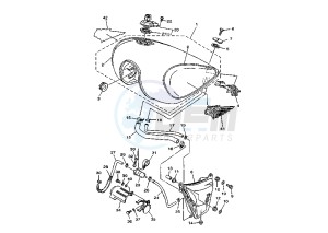 XV VIRAGO 1100 drawing FUEL TANK MY97