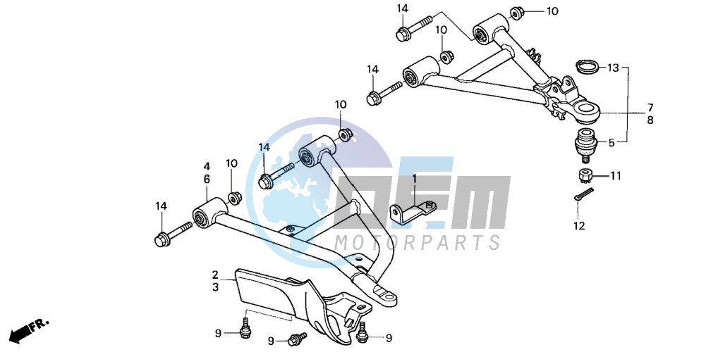 FRONT ARM (TRX350FM/FE)