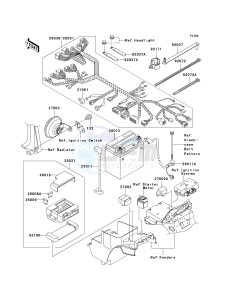 ZR 1200 A [ZX 1200 R] (A1-A3) drawing CHASSIS ELECTRICAL EQUIPMENT