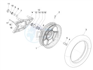 LIBERTY 150 150 IGET 4T 3V IE ABS (APAC) drawing Rear wheel