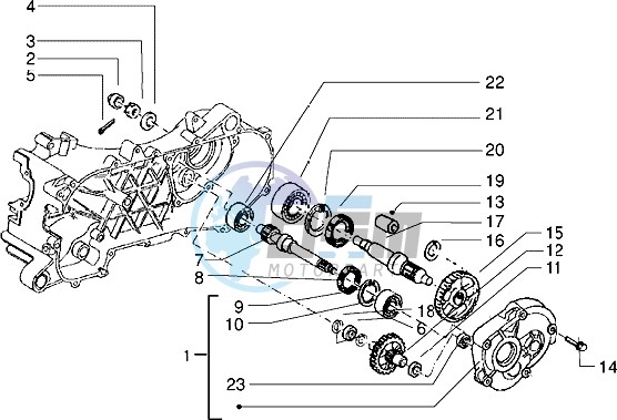 Rear wheel shaft