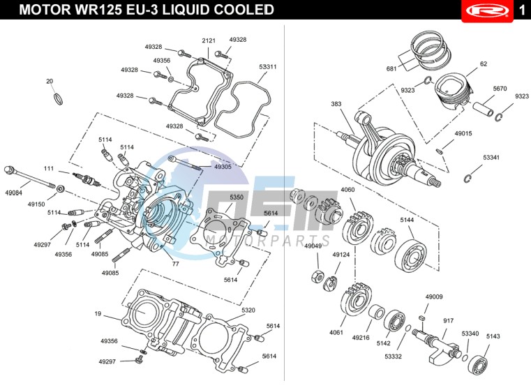 CYLINDER HEAD - CRANKSHAFT - CYLINDER  EURO3