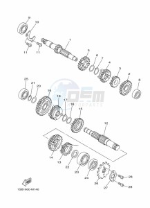 XTZ125E (1SBH) drawing TRANSMISSION