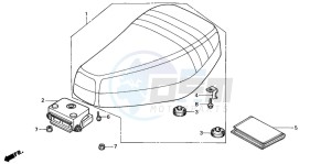 SH50D drawing SEAT (IT/N)