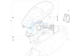 PRIMAVERA 125 4T 3V IE ABS-NOABS E3-E4 (EMEA) drawing Saddle/seats