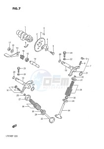 LT230E (E28) drawing CAM SHAFT - VALVE