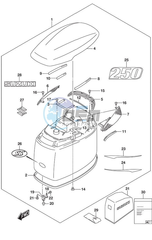 Engine Cover Matte Black SS Model