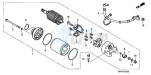 NT700VAA Europe Direct - (ED / ABS) drawing STARTING MOTOR