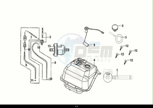 CROX 50 (AE05WB-EU) (E5) (M1) drawing FUEL TANK