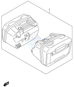 DL250 drawing OPTIONAL (SIDE CASE SET)