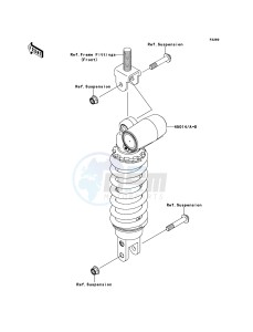 NINJA ZX-6R ZX600RBF FR GB XX (EU ME A(FRICA) drawing Shock Absorber(s)