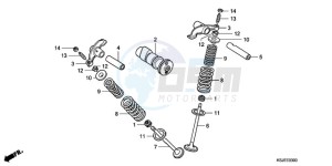 CRF80F9 Mexico - (MX) drawing CAMSHAFT/VALVE