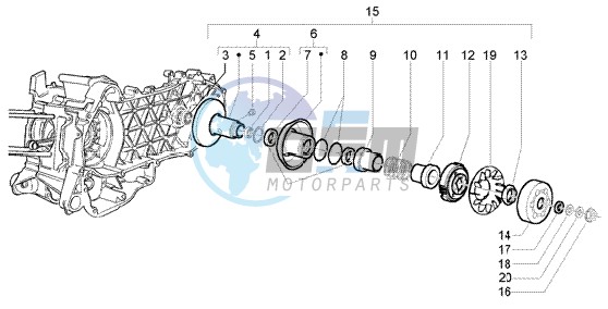 Driven pulley