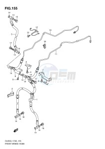 DL650 (E2) V-Strom drawing FRONT BRAKE HOSE (DL650AL1 E24)