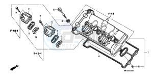 CB600FB drawing CYLINDER HEAD COVER