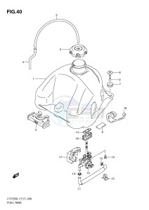 LT-F250 (E17) drawing FUEL TANK