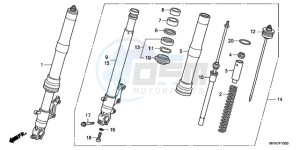 CB1000RA France - (F / CMF) drawing FRONT FORK