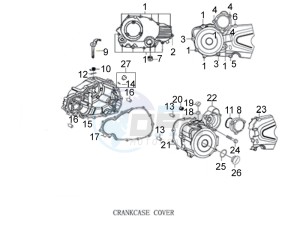 STX 150 drawing Crankcase cover