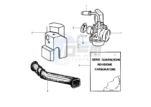 Liberty 50 drawing Caburetor Assy