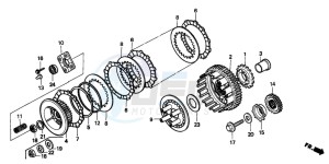 NV600C 400 drawing CLUTCH