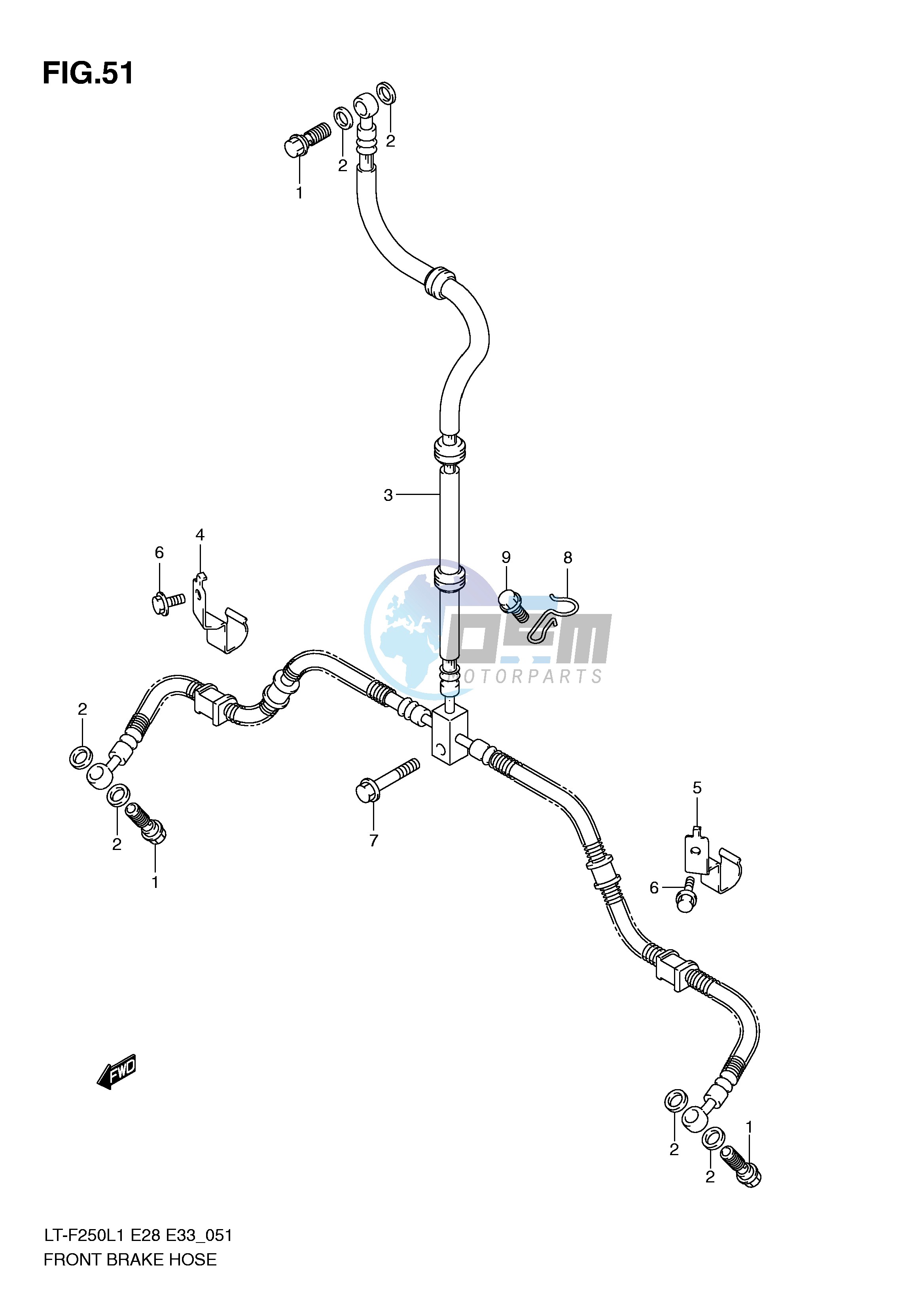 FRONT BRAKE HOSE