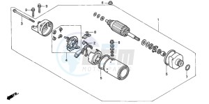 CB1300SA CB1300SUPERBOLD'OR drawing STARTING MOTOR