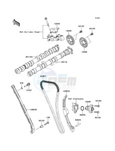 NINJA_ZX-10R ZX1000JBF FR GB XX (EU ME A(FRICA) drawing Camshaft(s)/Tensioner