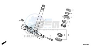 CB500XE CB500X ABS UK - (E) drawing STEERING STEM