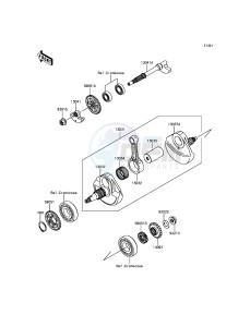 KLX450R KLX450AFF EU drawing Crankshaft