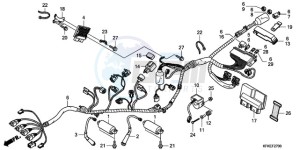 VTR2509 ED / LL MK drawing WIRE HARNESS/IGNITION COIL