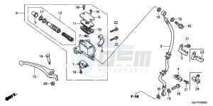 NSC50T2E NSC50T2E UK - (E) drawing FRONT BRAKE MASTER CYLINDER