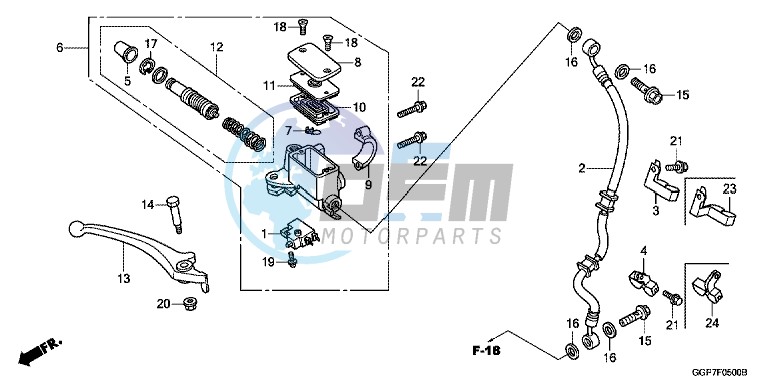 FRONT BRAKE MASTER CYLINDER