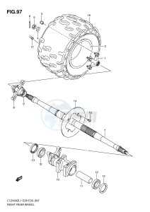 LT-Z400 (E28-E33) drawing RIGHT REAR WHEEL (LT-Z400L1 E28)